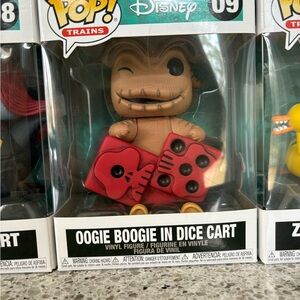 Nightmare Before Christmas Oogie Boogie Vinyl in a dice cart Funko